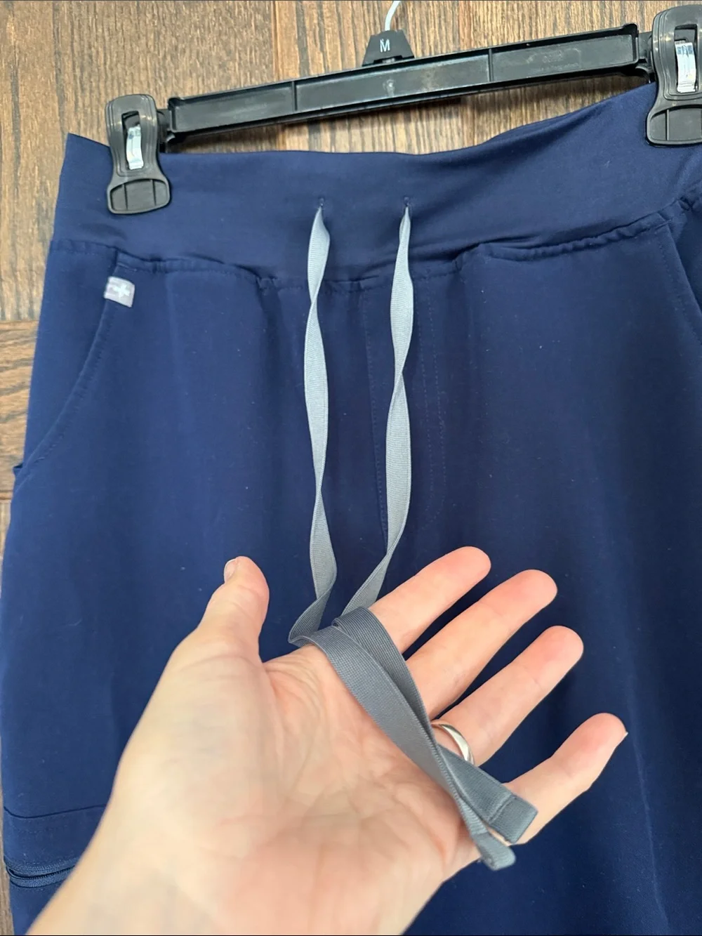 Figs Navy Jogger Scrub Pants with Drawstring Unisex Medium/Tall